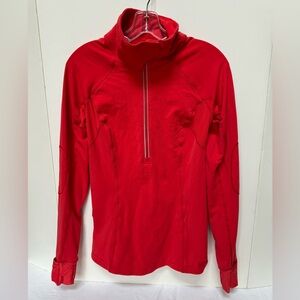 Lululemon Run: Toasty Tech Pullover Love Red Size 6 Tech Fleece Half Zip
